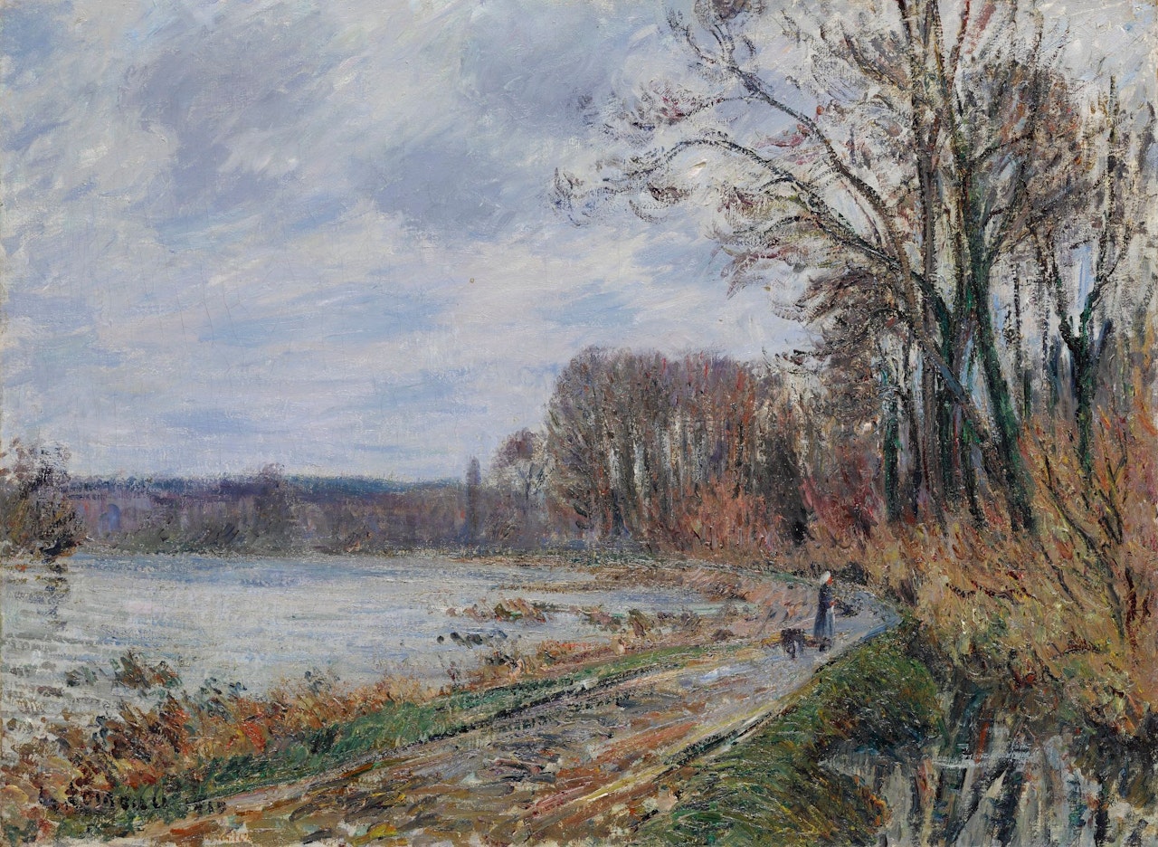 LA RIVIÈRE EN HIVER by Gustave Loiseau