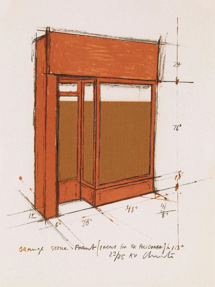 Orange Store Front, Project by Christo