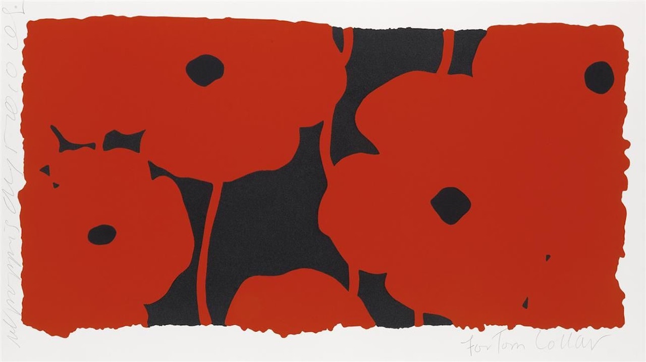 Eight Poppies by Donald Sultan