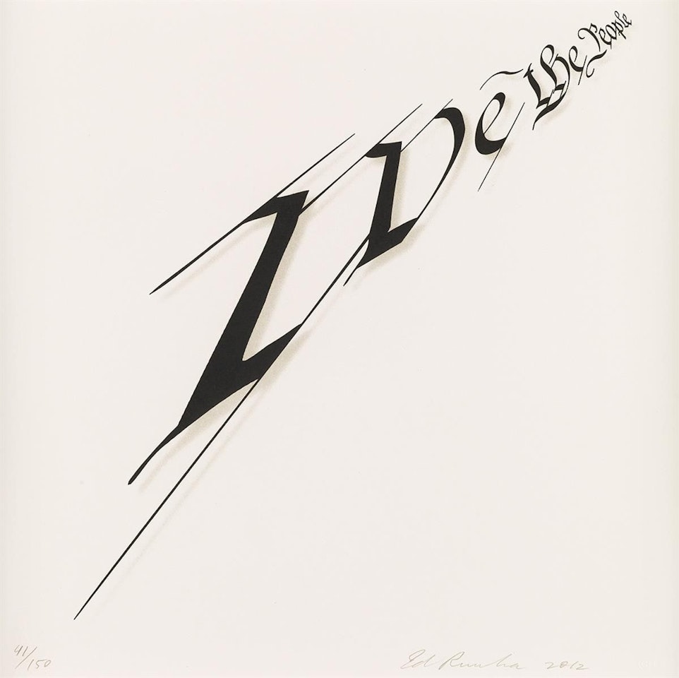 We The People by Ed Ruscha