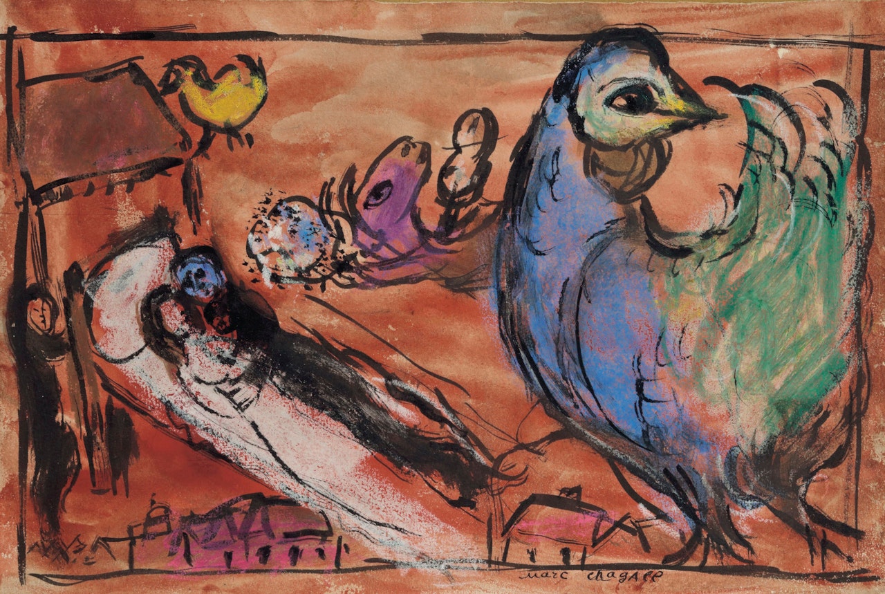 Les Mariés by Marc Chagall