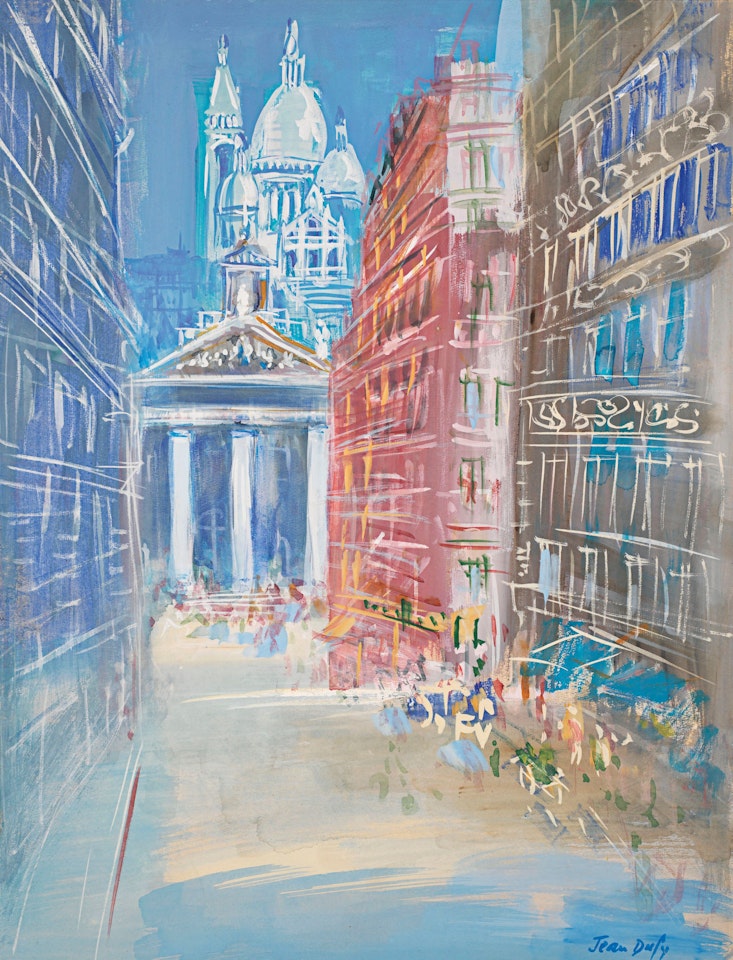 Paris, rue Lafitte by Jean Dufy