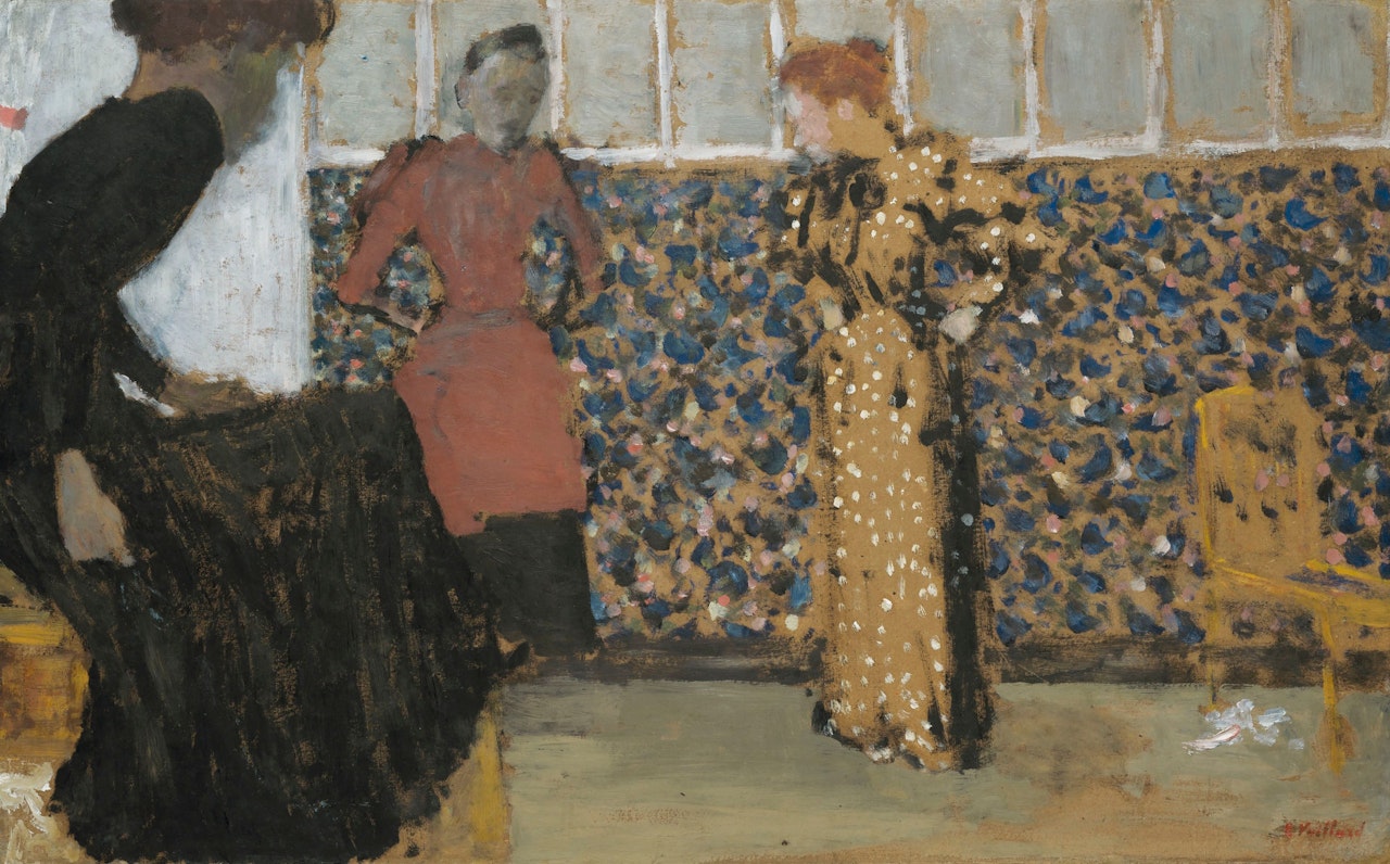 Intérieur, trois femmes en conversation by Édouard Vuillard