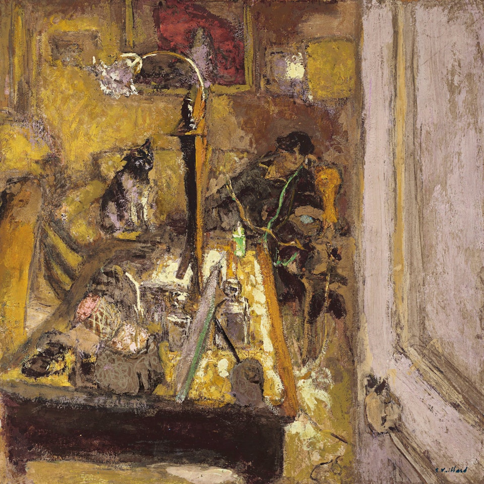 Madame Hessel téléphonant dans son boudoir by Édouard Vuillard