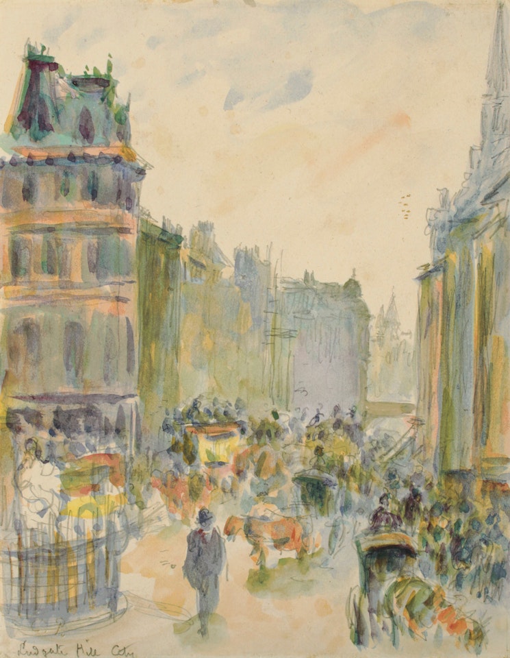 Ludgate Hill by Camille Pissarro