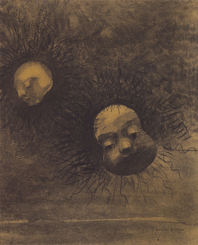 Les boues ou Dans la fange primitive ou Dans les boues primordiales by Odilon Redon