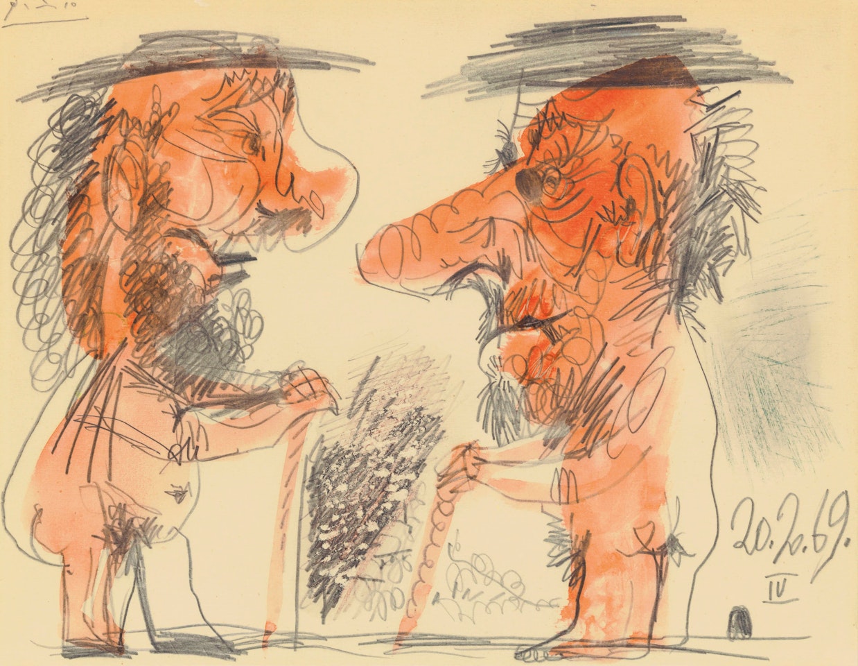 Deux personnages by Pablo Picasso