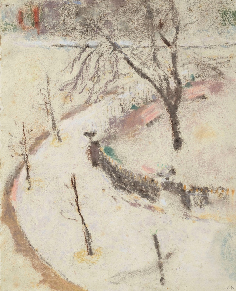L’hiver sur le square Berlioz by Édouard Vuillard