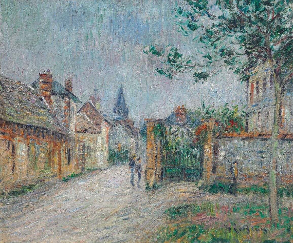 La Rue de Village, Saint-Cyr-du-Vaudreuil by Gustave Loiseau