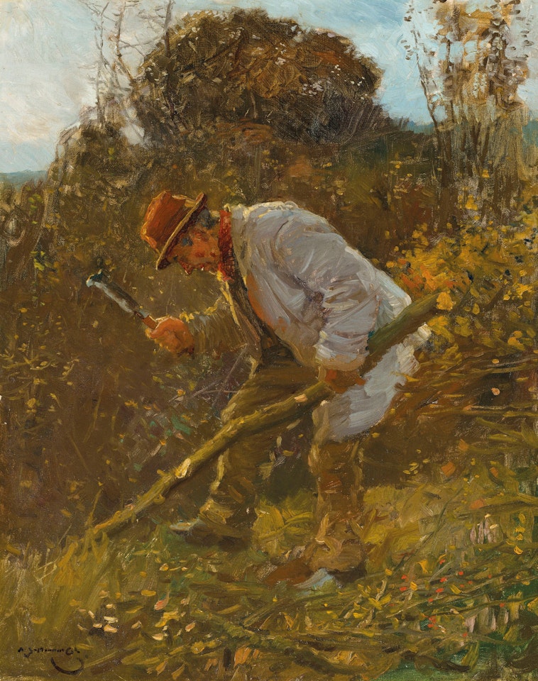The woodcutter by Alfred James Munnings