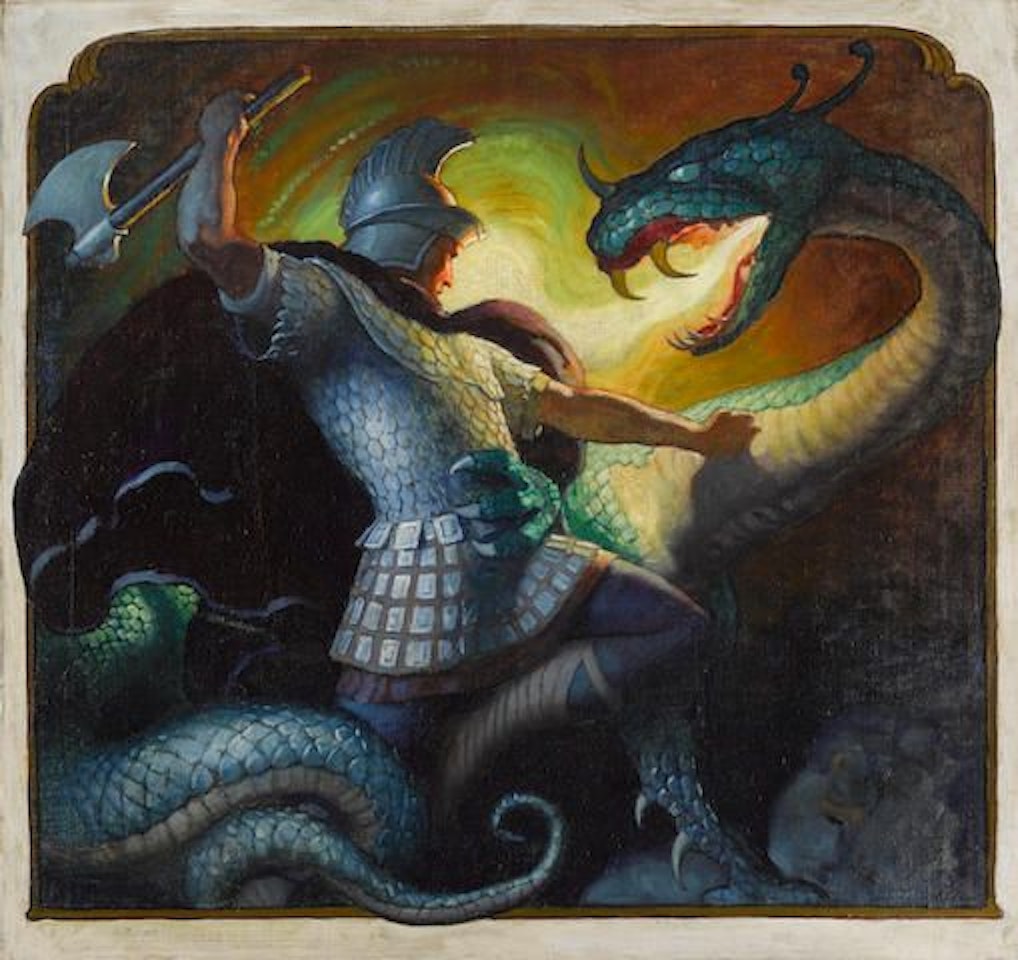 Legends of Charlemagne: Cover Illustration by Newell Convers Wyeth