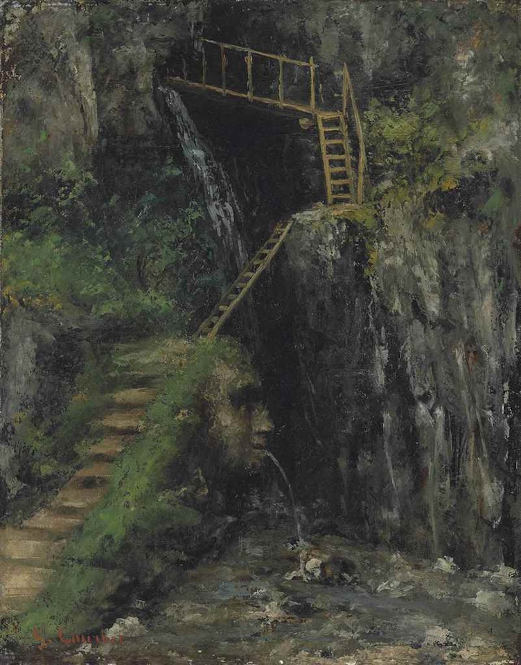Les Gorges des Saillon by Gustave Courbet