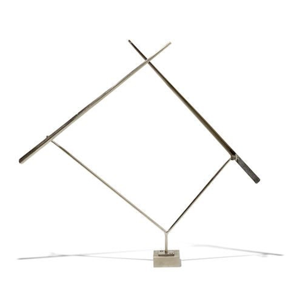Two Lines Oblique Asymmetric by George Rickey