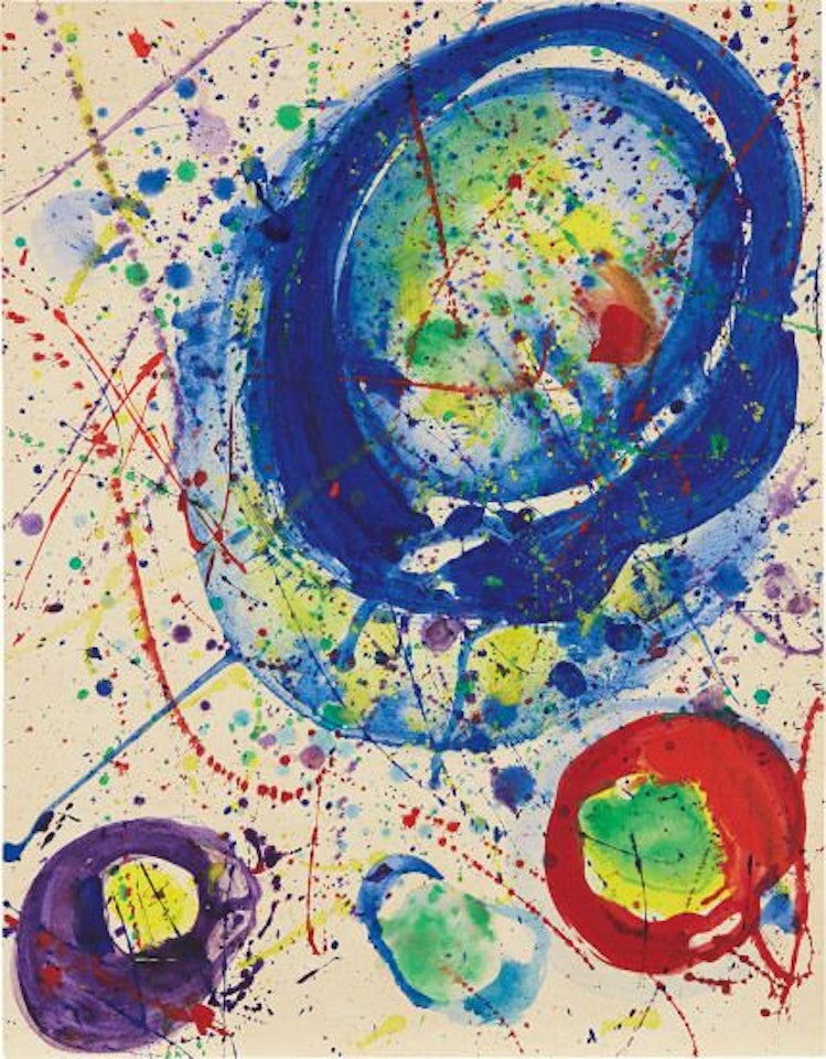 Untitled (Blue Balls) by Sam Francis