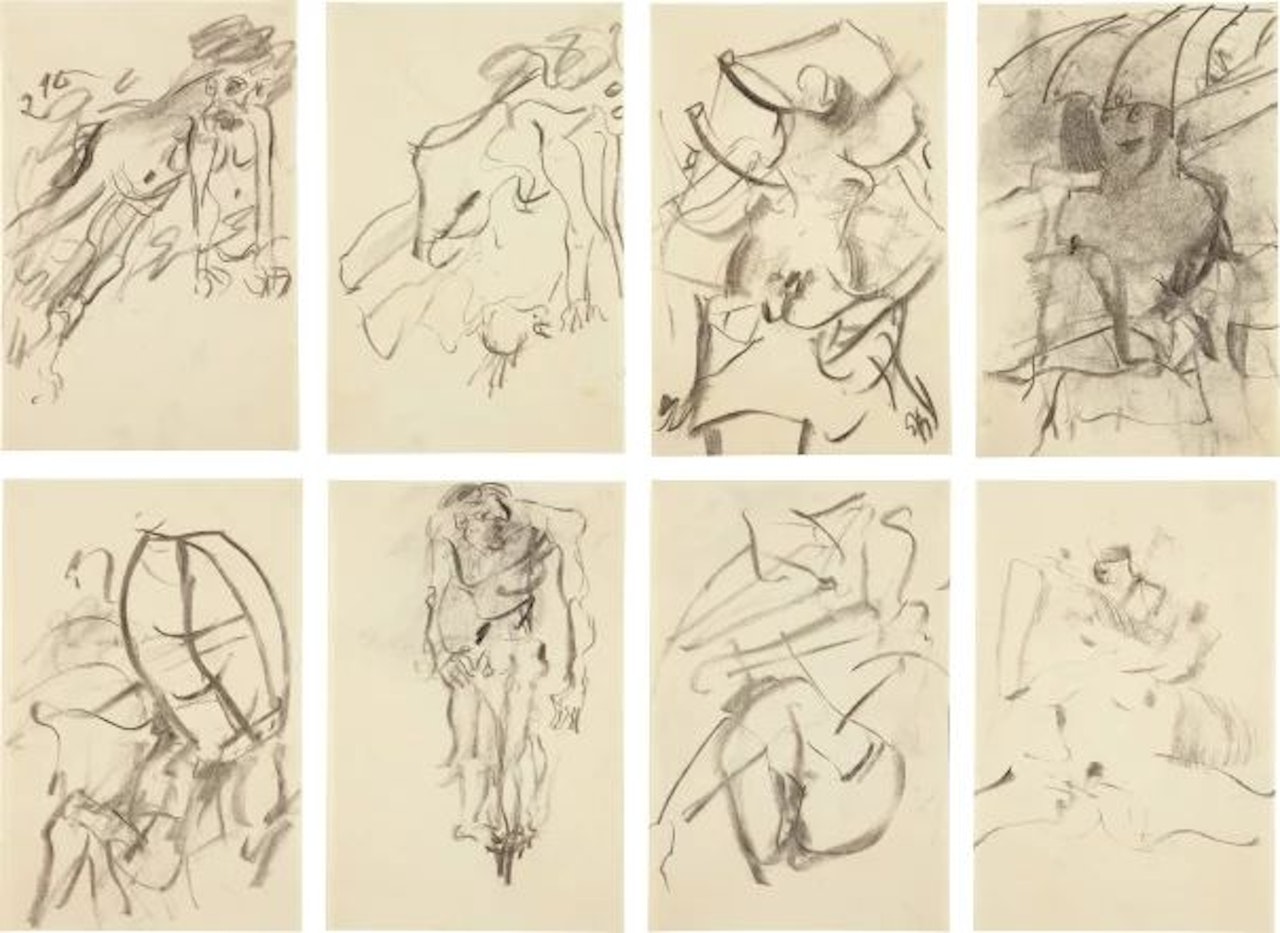 Eight works: (i-viii) Untitled by Willem de Kooning