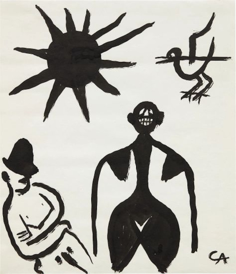 Untitled (Man, Woman, Bird and Sun) by Alexander Calder