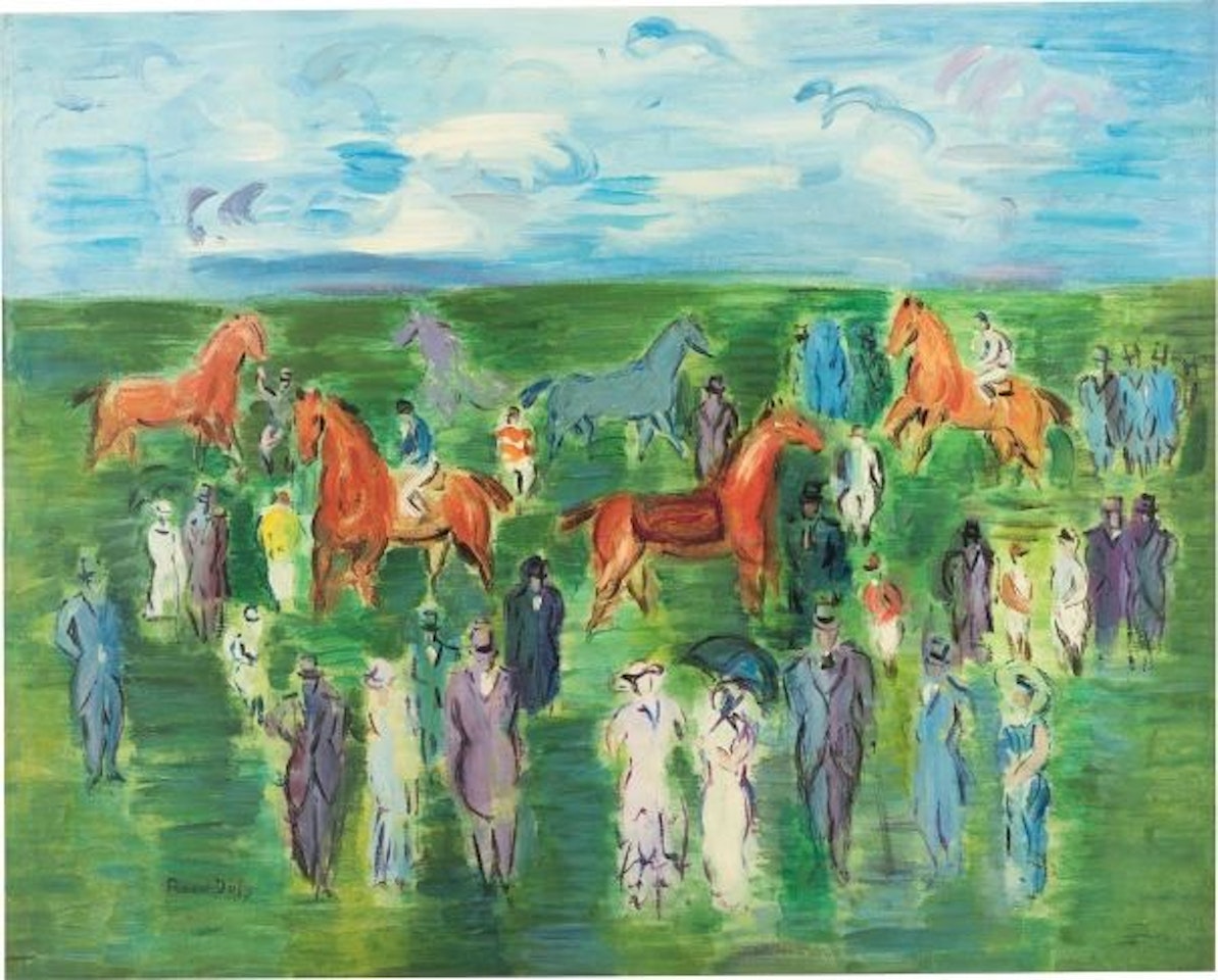 Chevaux, jockeys et élégantes by Raoul Dufy