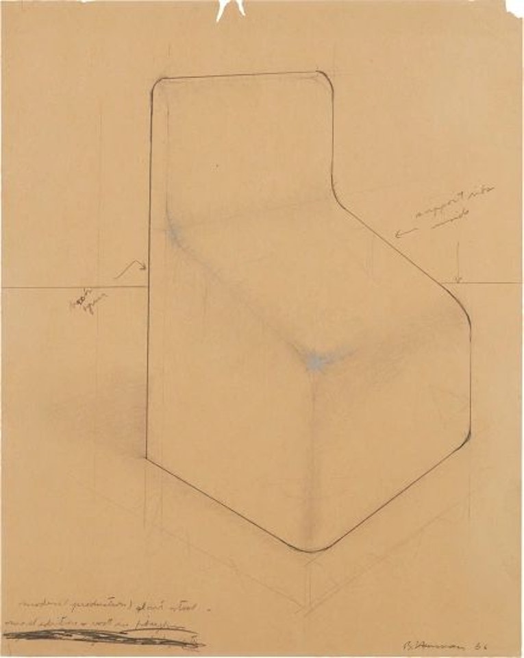 Modern (Production) Slant Stool by Bruce Nauman
