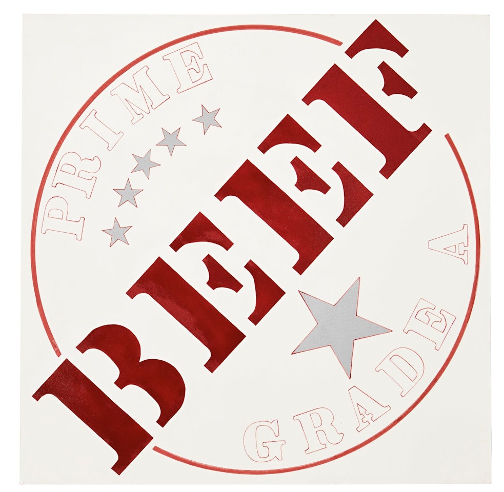 FROM THE RED EYE OF LOVE (BEEF) by Robert Indiana