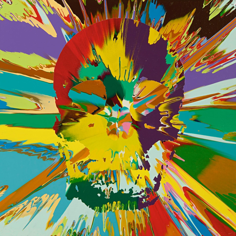 BEAUTIFUL BRANWEN PARAPHRENIA INTENSE PAINTING (WITH EXTRA INNER BEAUTY) by Damien Hirst