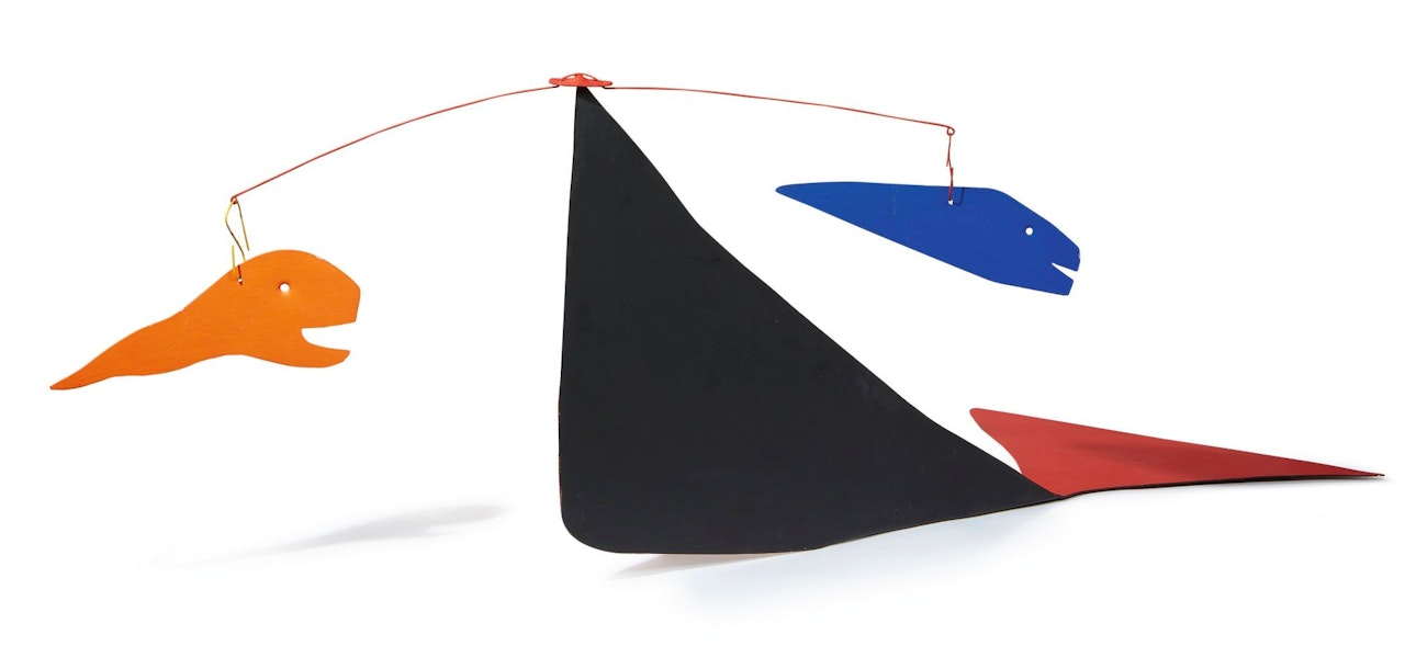 FISH TEASING A WHALE by Alexander Calder