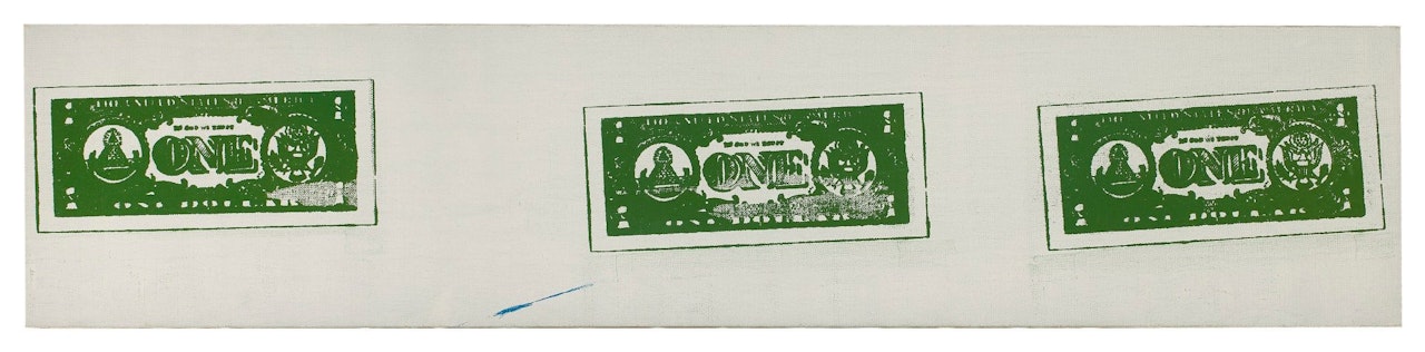 ONE DOLLAR BILLS (BACKS) by Andy Warhol