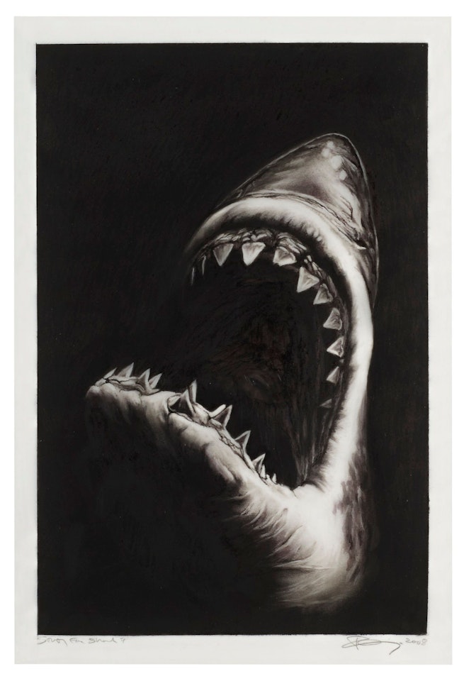 STUDY FOR SHARK 7 by Robert Longo