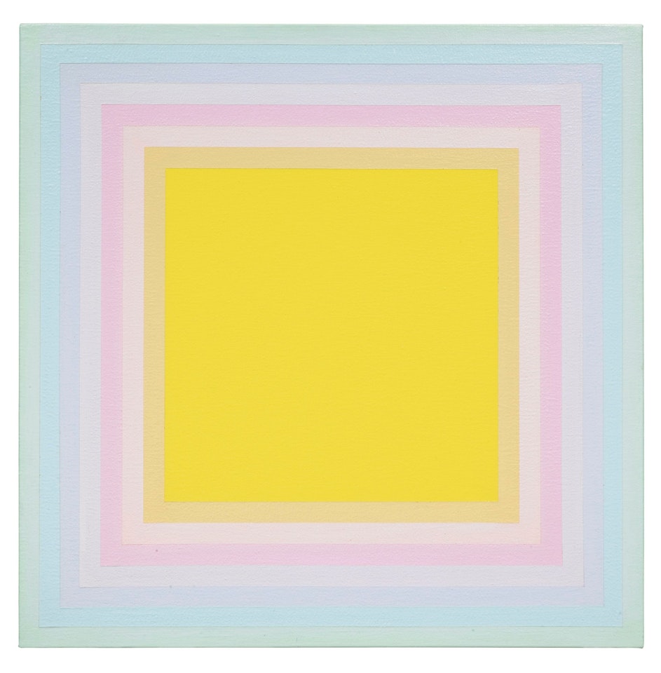 SOFT YELLOW SQUARE by Richard Anuszkiewicz