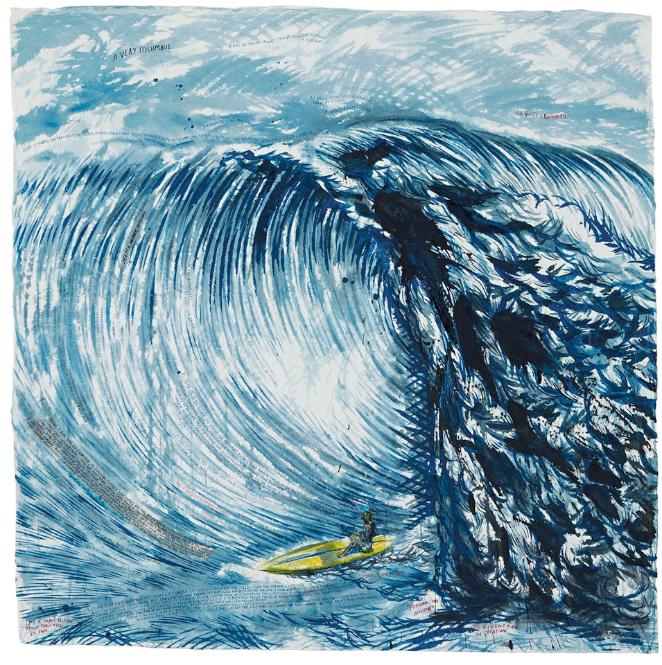 UNTITLED (A VERY COLUMBUS...) by Raymond Pettibon