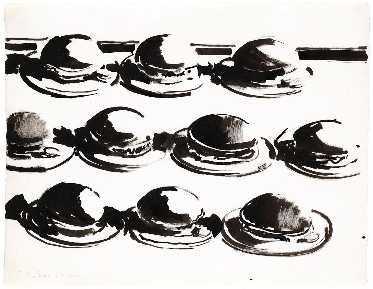 HAMBURGERS by Wayne Thiebaud
