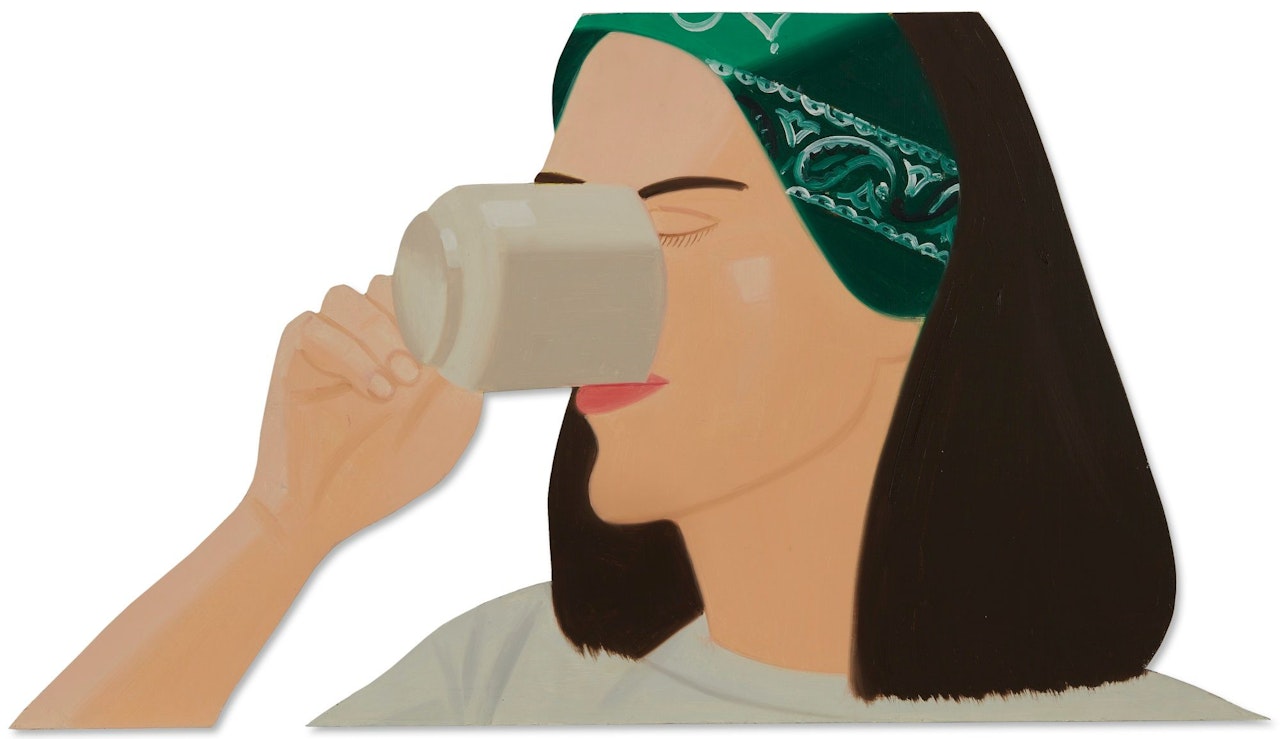 ADA WITH COFFEE by Alex Katz