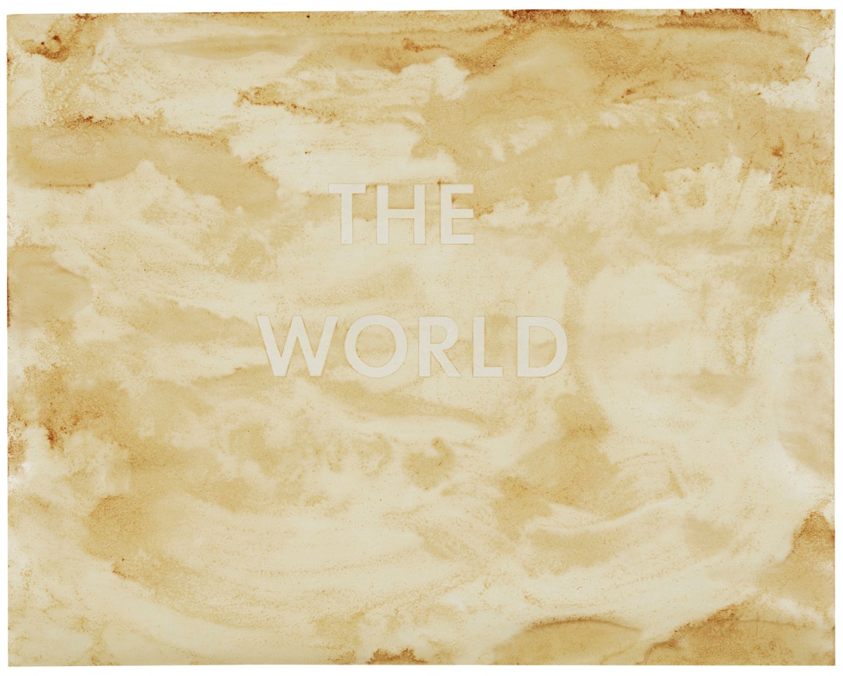 THE WORLD by Ed Ruscha