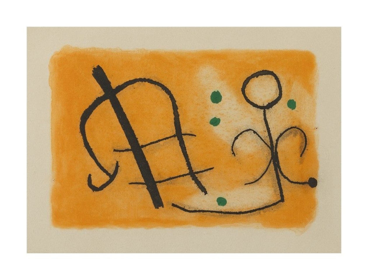 FUSÉES: PLATE XIV (DUPIN 261) by Joan Miró