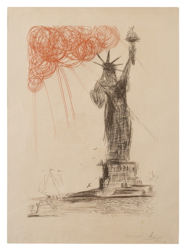 STATUE OF LIBERTY (MICHLER/LÖPSINGER 115; FIELD 64-3D) by Salvador Dali