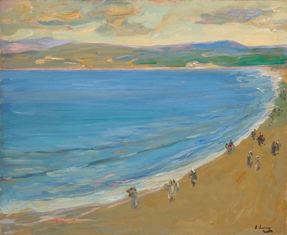 THE BEACH, EVENING, TANGIER by John Lavery