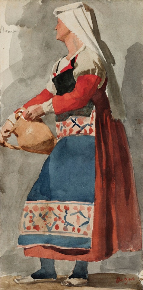 ITALIENNE by Edgar Degas