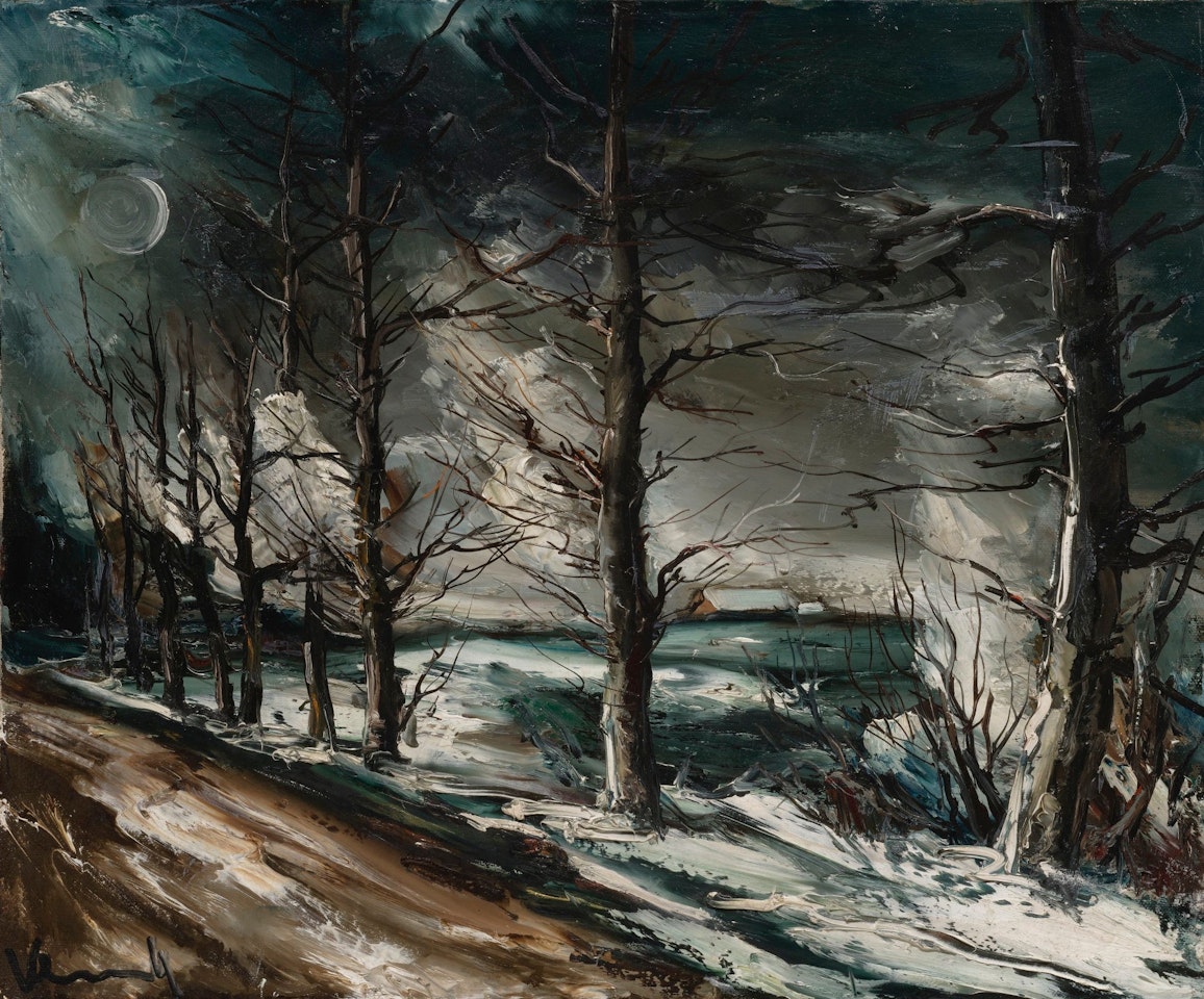 CLAIRE DE LUNE SUR LA NEIGE by Maurice de Vlaminck