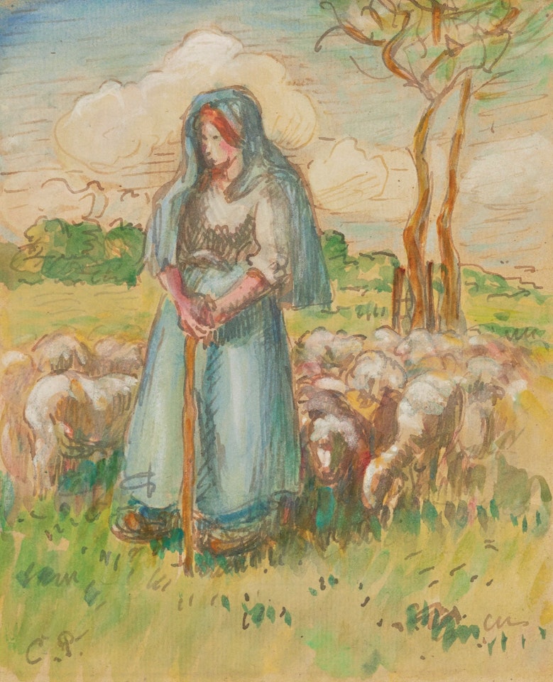 LA BERGÈRE by Camille Pissarro