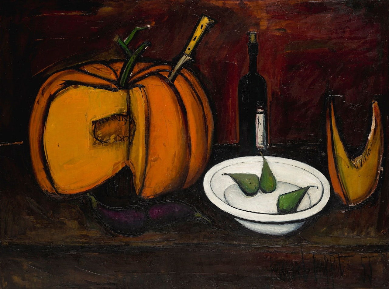 NATURE MORTE AU POTIRON by Bernard Buffet