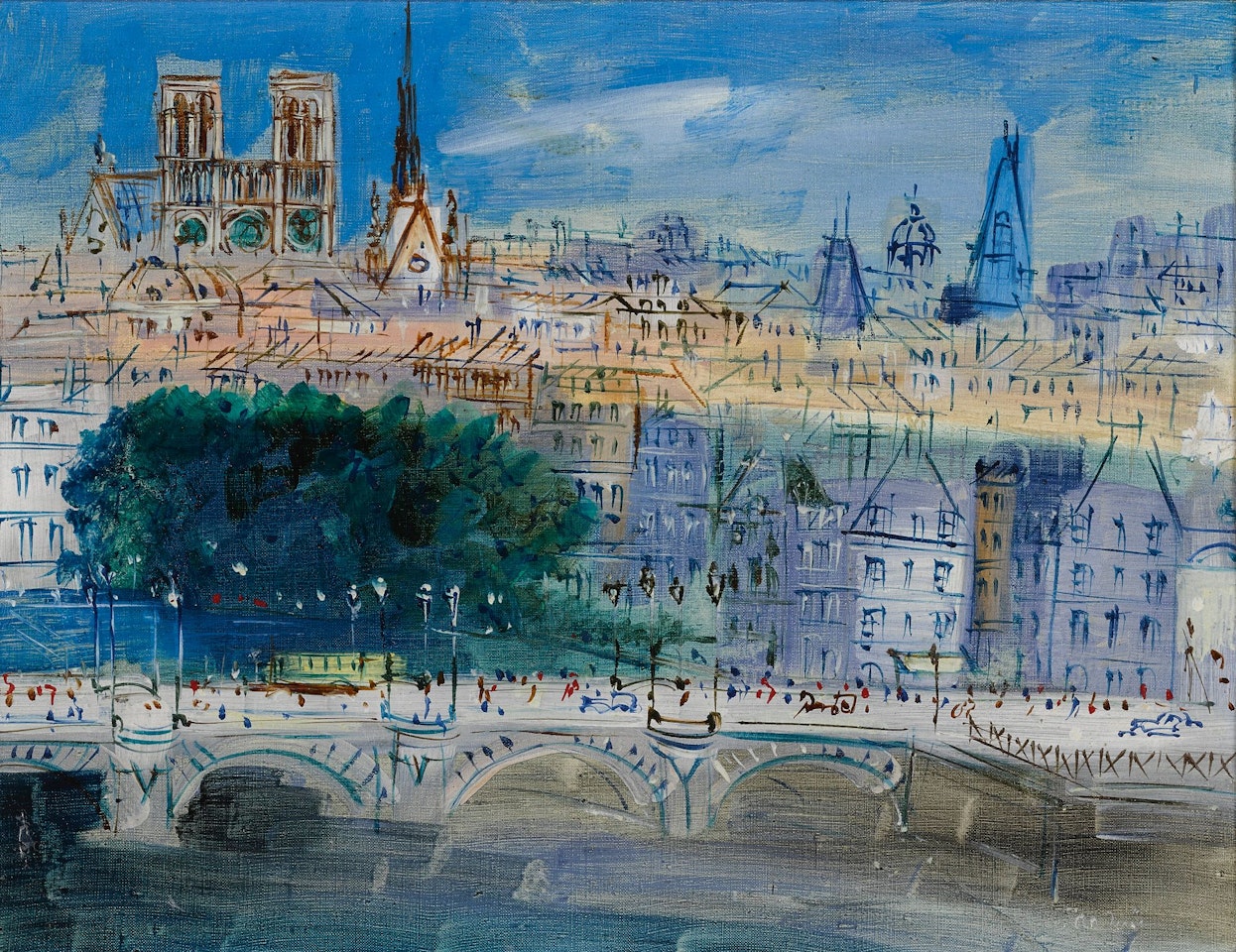 LE PONT NEUF, PARIS by Jean Dufy