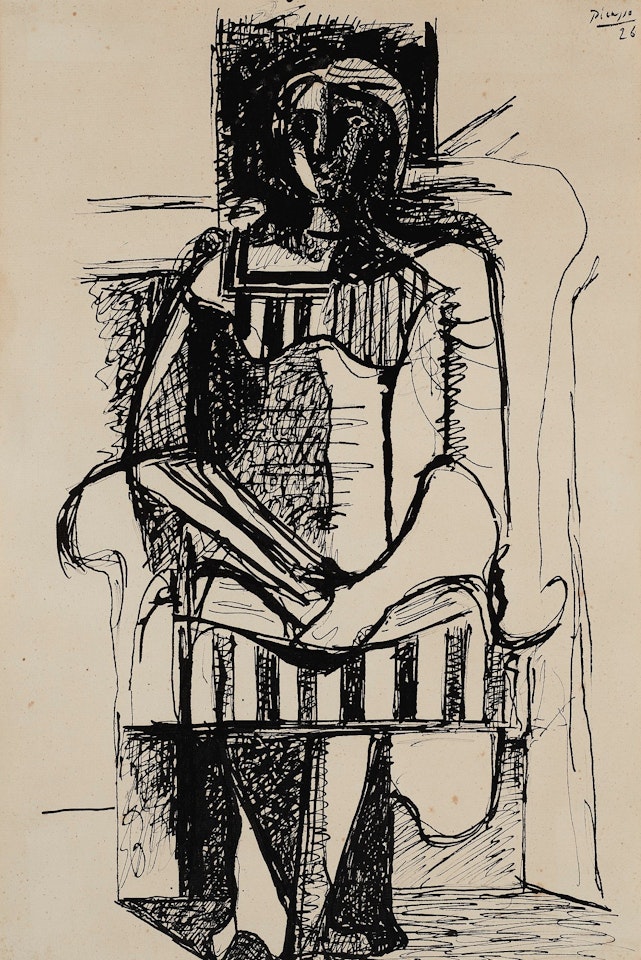 FEMME ASSISE by Pablo Picasso