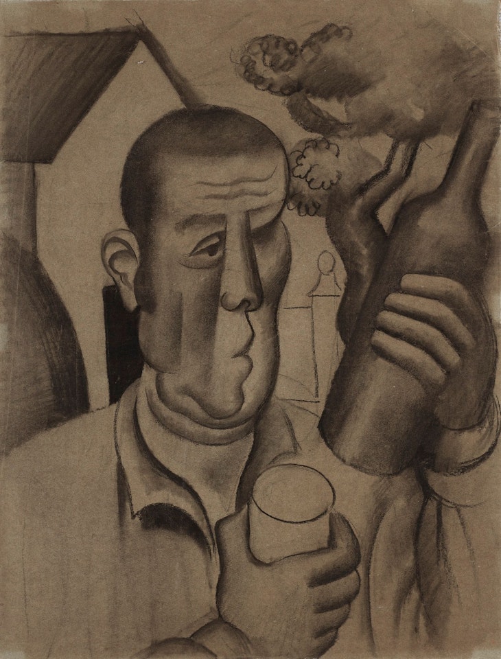 PAYSAN À LA BOUTEILLE by Roger de la Fresnaye
