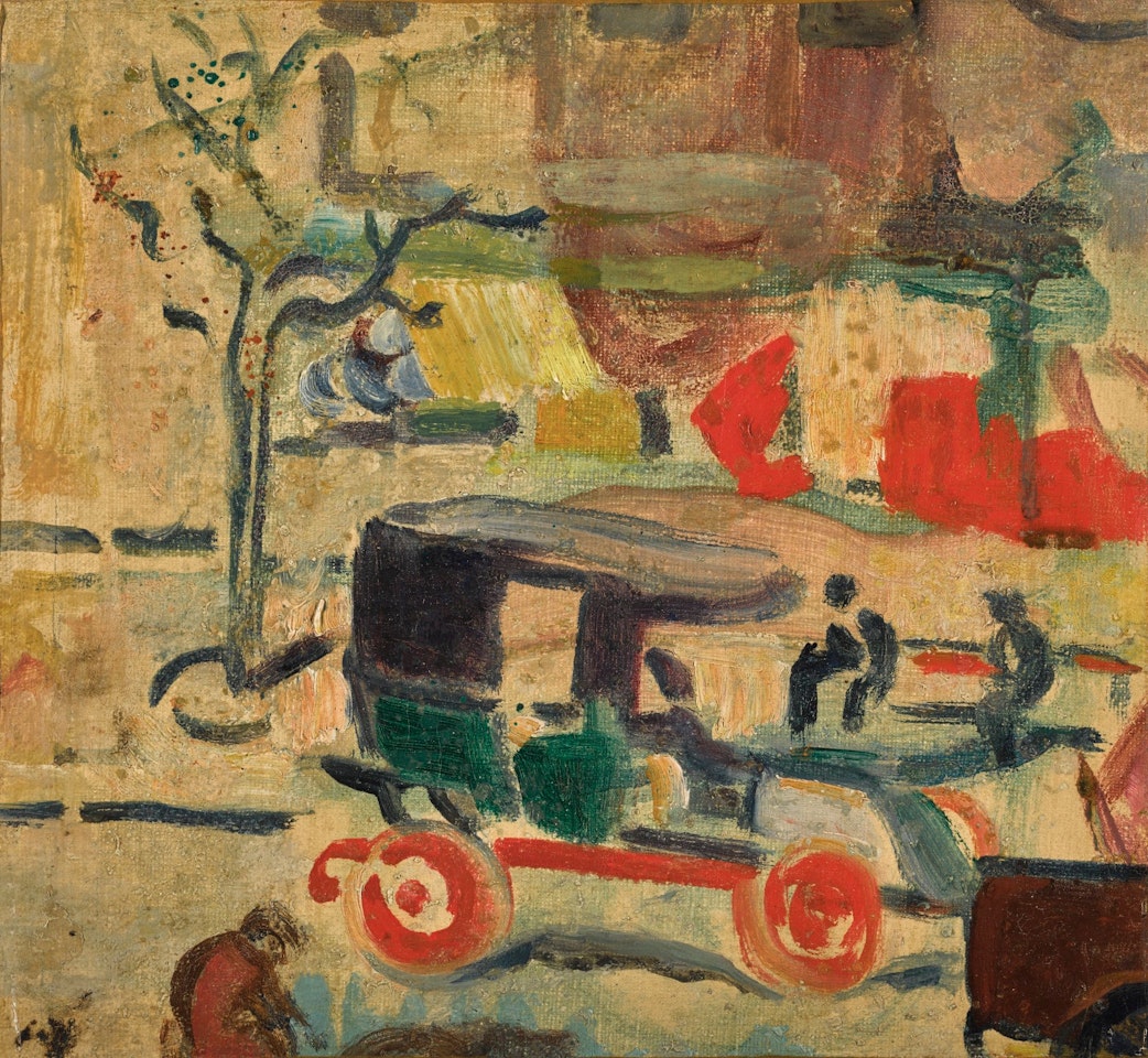 LE TAXI (BOULEVARD À PARIS) by Louis Valtat
