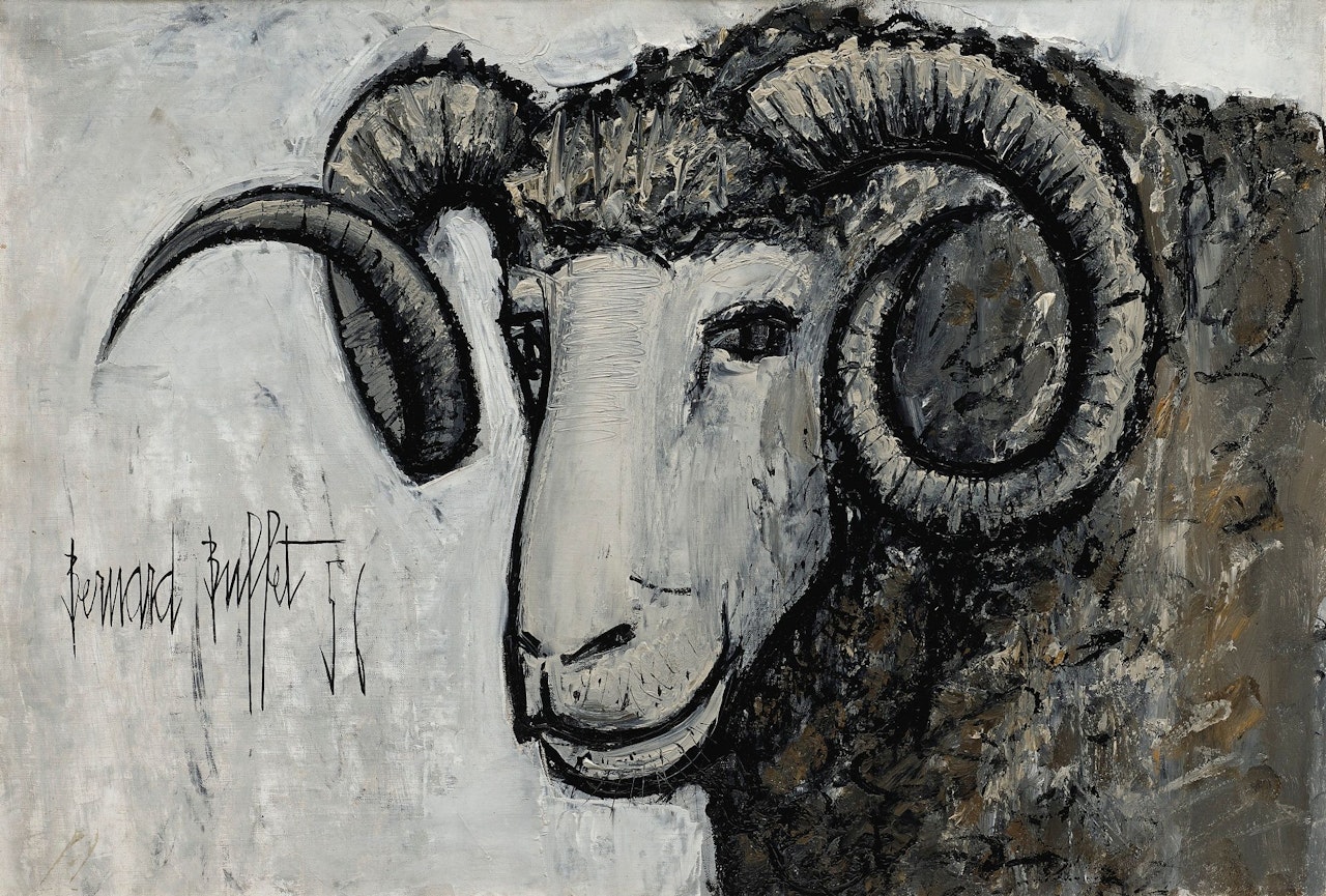TÊTE DE BÉLIER by Bernard Buffet