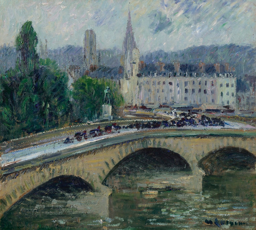ROUEN LE PONT CORNEILLE by Gustave Loiseau