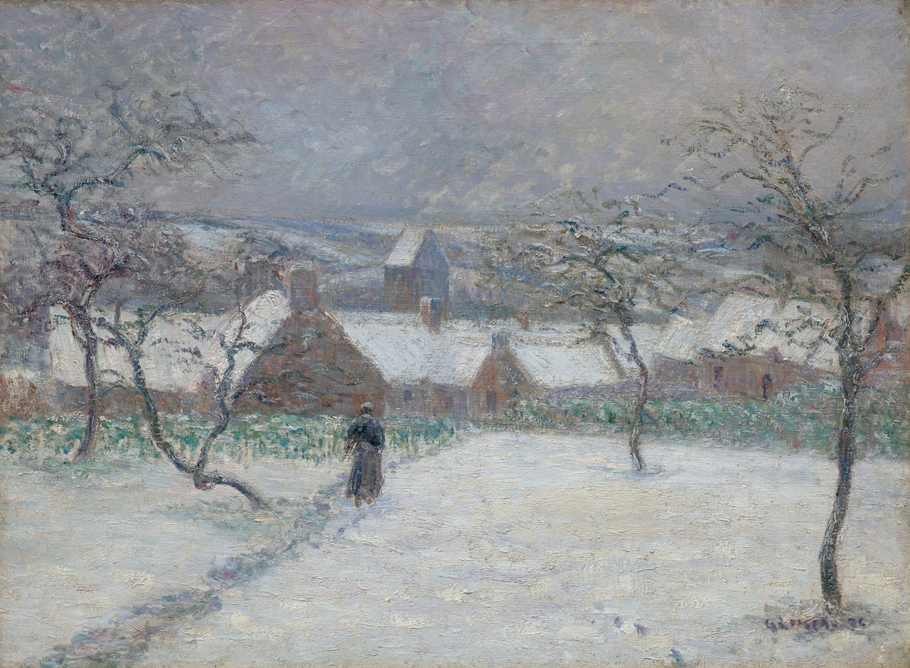 LA NEIGE À MONTAIN by Gustave Loiseau