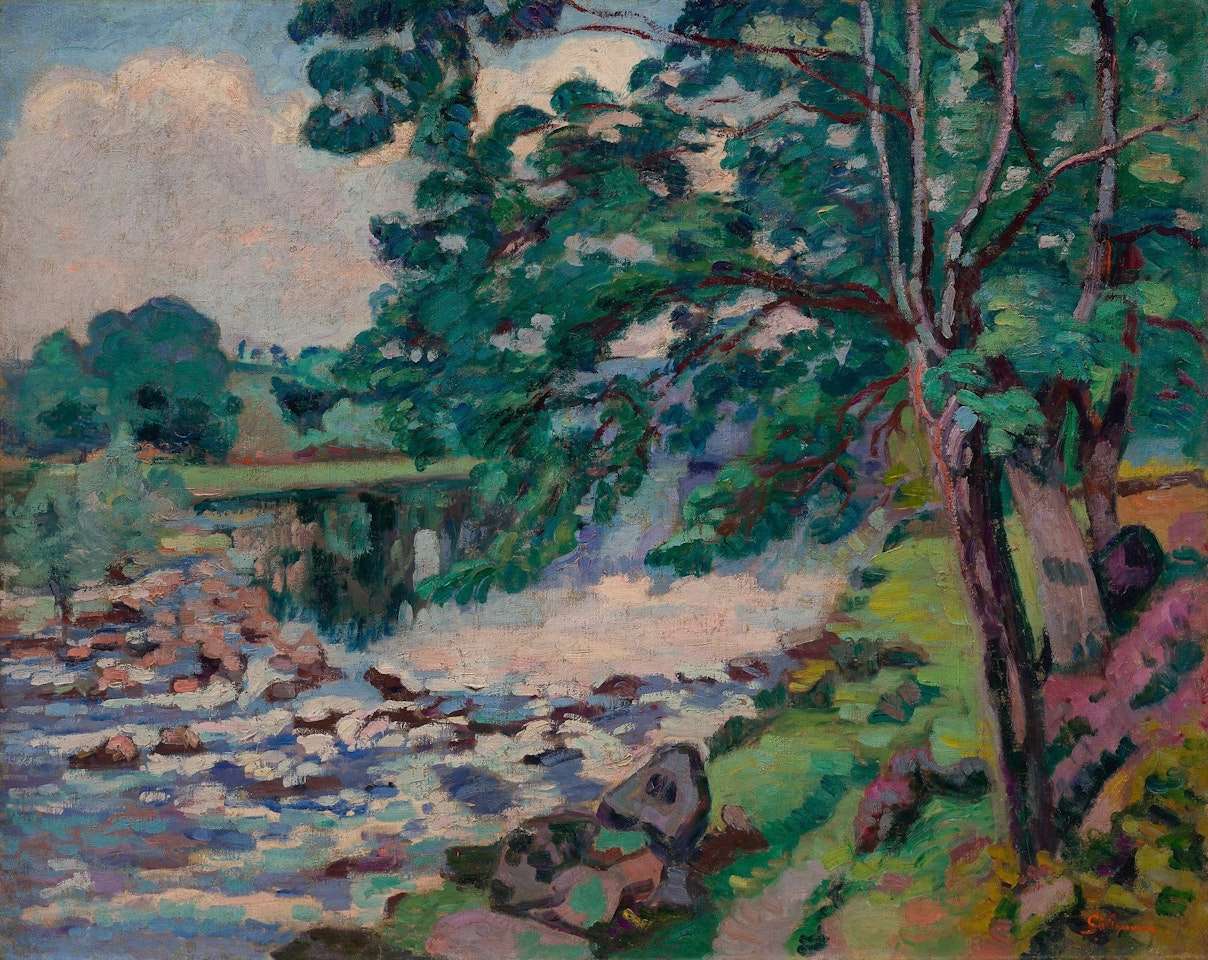 LE BARRAGE DE GENETIN by Armand Guillaumin