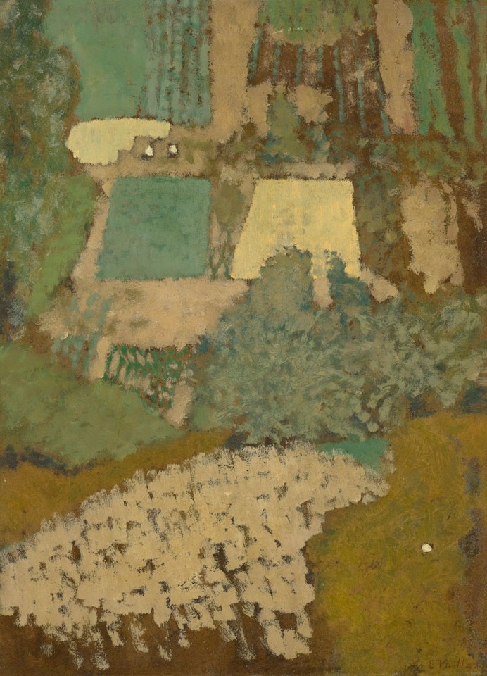 VUE PLONGEANTE SUR LA COLLINE by Édouard Vuillard
