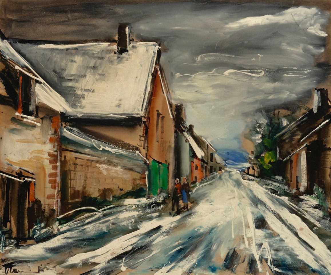 RUE EN HIVER by Maurice de Vlaminck