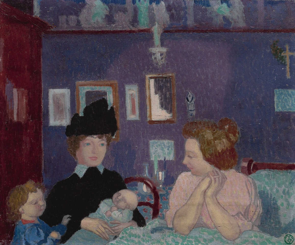 VISITE DANS LA CHAMBRE VIOLETTE by Maurice Denis